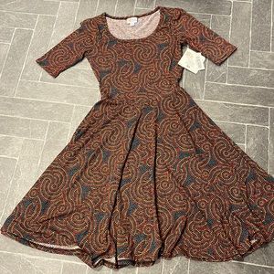 Brand new with tags lularoe Nicole style dress Xs